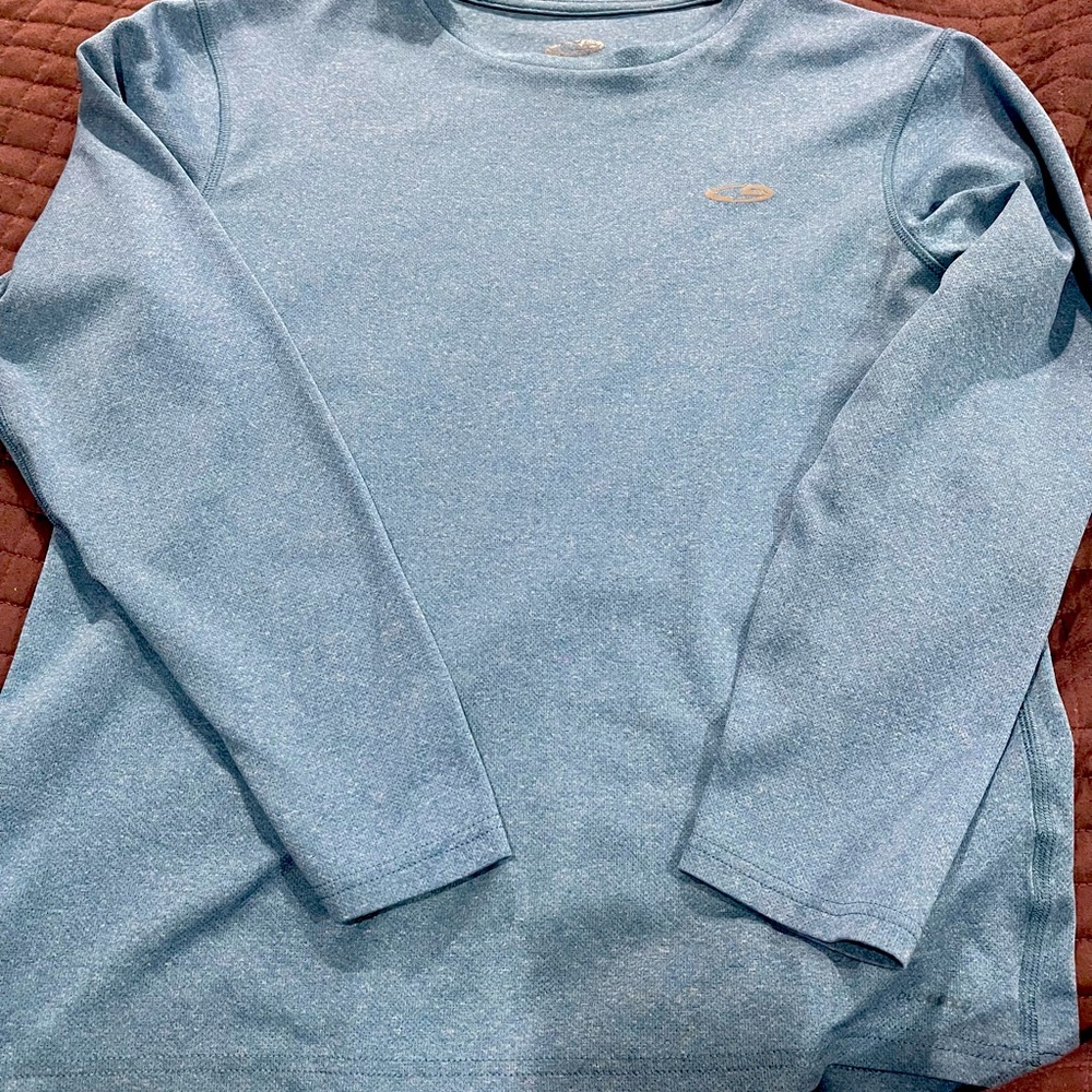 Champion duodry blue long sleeve Tshirt. Size small